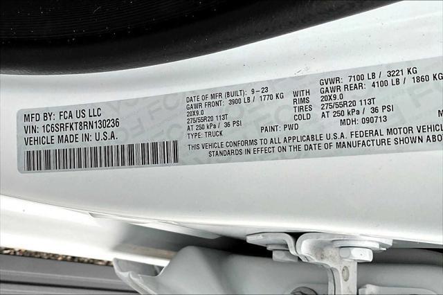 used 2024 Ram 1500 car, priced at $54,627