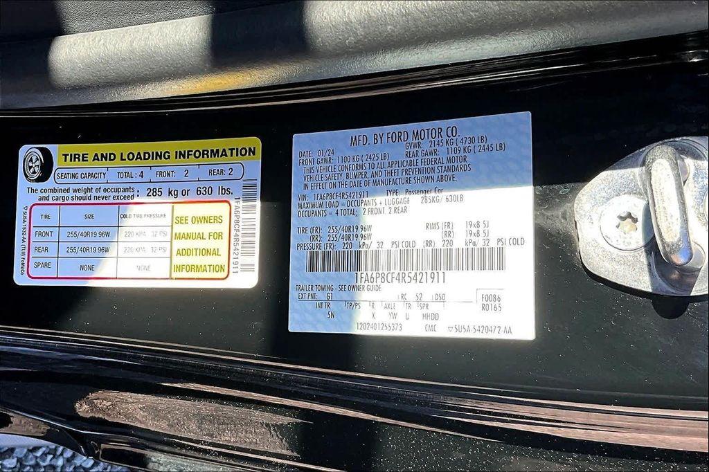 used 2024 Ford Mustang car, priced at $47,007