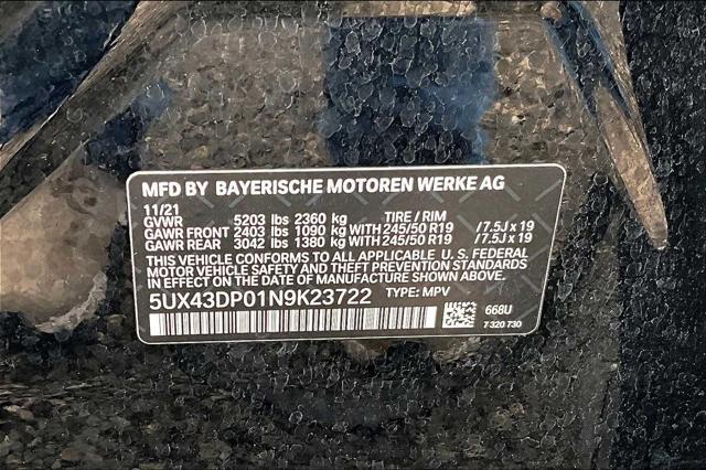 used 2022 BMW X3 car, priced at $28,586