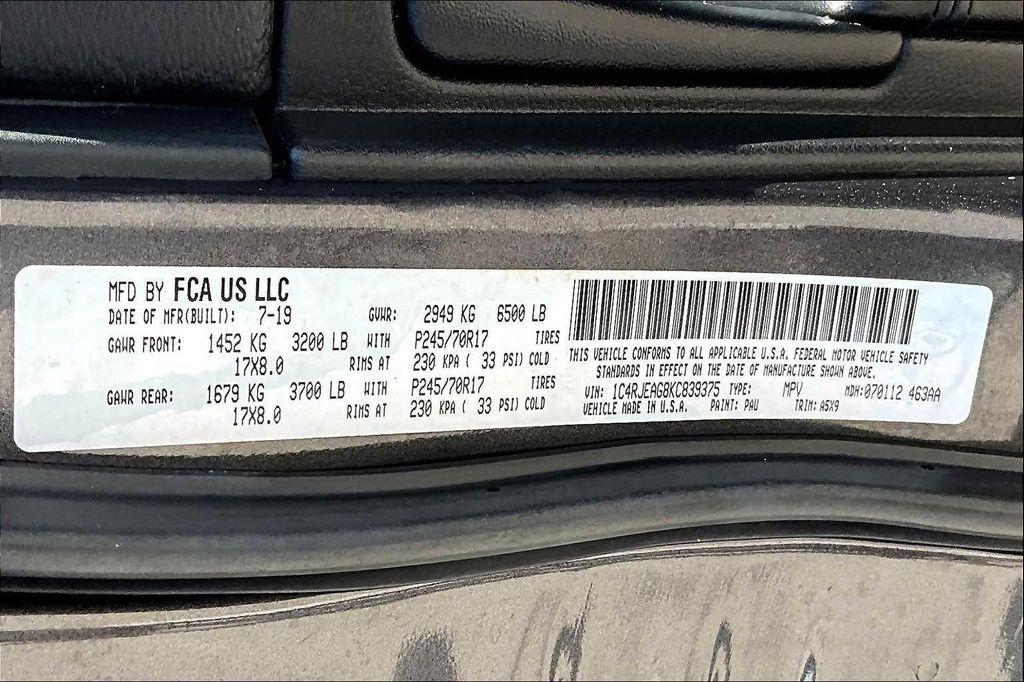 used 2019 Jeep Grand Cherokee car, priced at $14,250