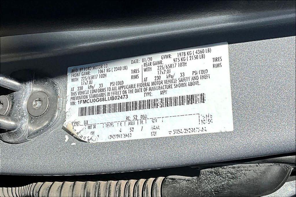 used 2020 Ford Escape car, priced at $14,352