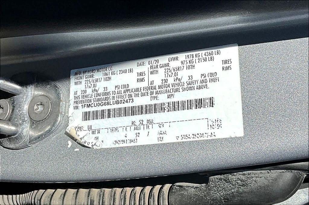 used 2020 Ford Escape car, priced at $14,352