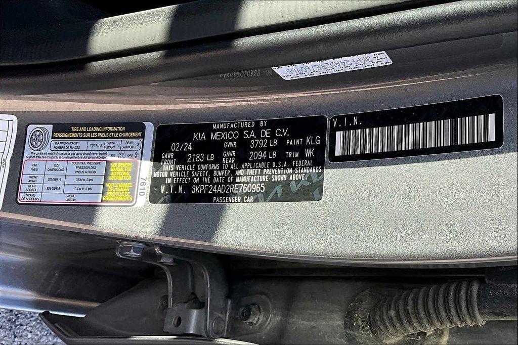 used 2024 Kia Forte car, priced at $16,352
