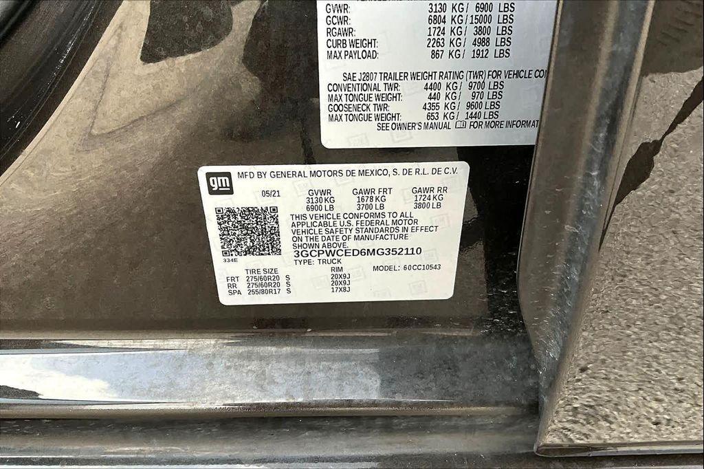 used 2021 Chevrolet Silverado 1500 car, priced at $29,105