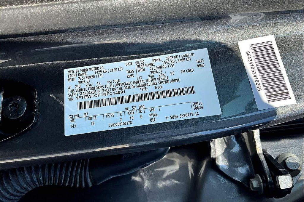 used 2022 Ford F-150 car, priced at $31,196