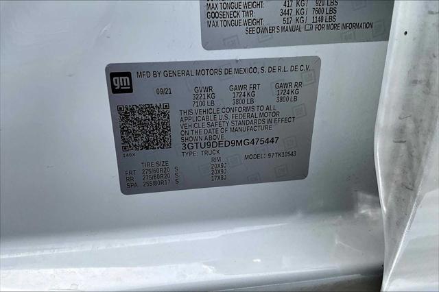 used 2021 GMC Sierra 1500 car, priced at $39,171