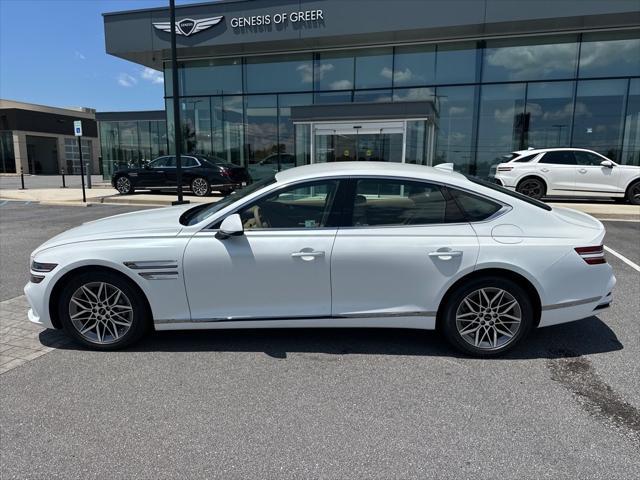new 2025 Genesis G80 car, priced at $59,555