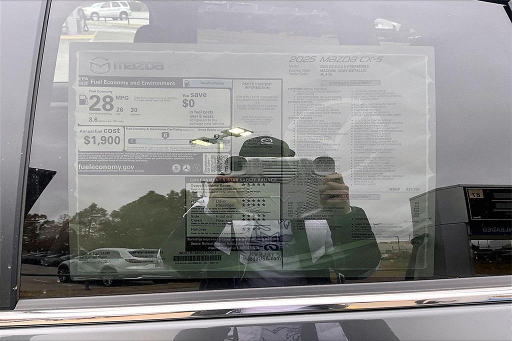 new 2025 Mazda CX-5 car, priced at $32,950