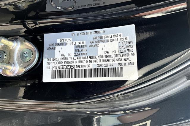 new 2025 Mazda MX-5 Miata car, priced at $36,235
