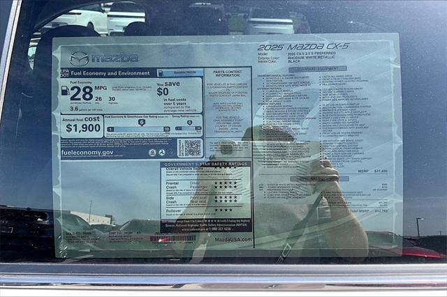 new 2025 Mazda CX-5 car, priced at $32,765