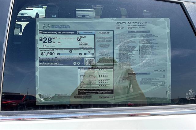 new 2025 Mazda CX-5 car, priced at $32,765