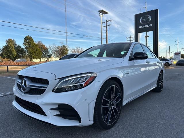 used 2021 Mercedes-Benz AMG C 43 car, priced at $43,990