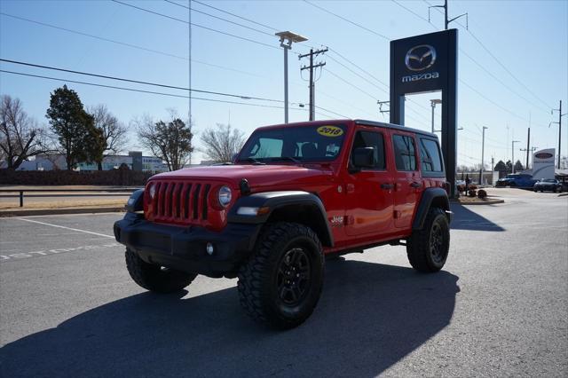 used 2018 Jeep Wrangler Unlimited car, priced at $22,500