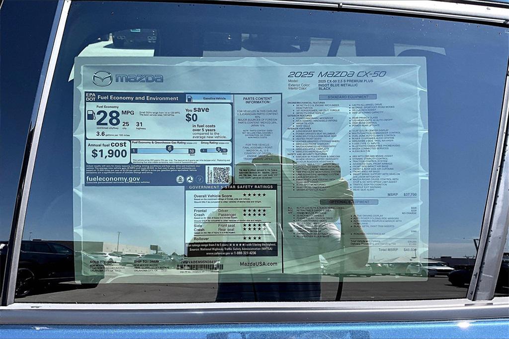 new 2025 Mazda CX-50 car, priced at $37,924