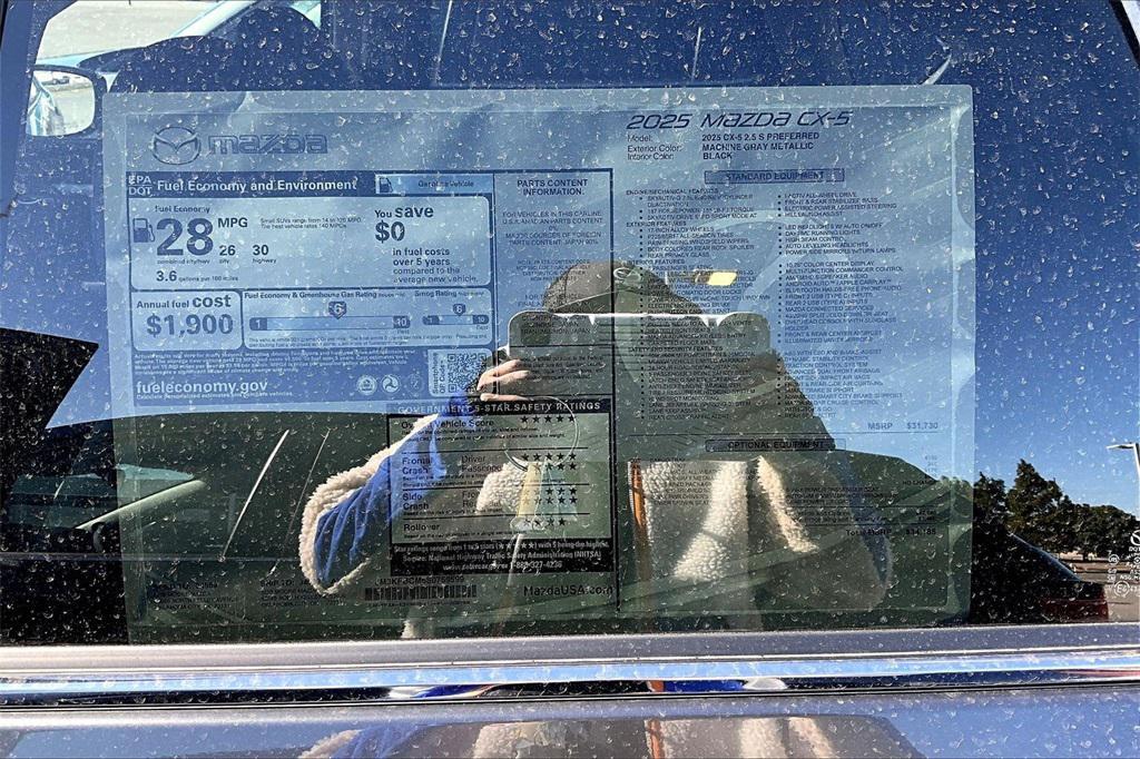 new 2025 Mazda CX-5 car, priced at $32,185