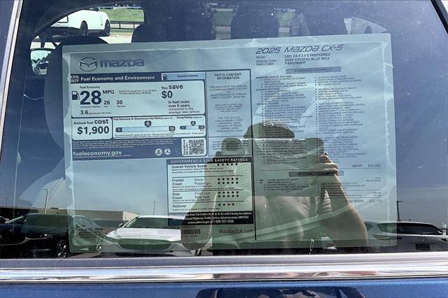 new 2025 Mazda CX-5 car, priced at $32,170