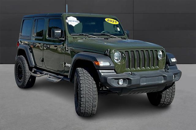 used 2021 Jeep Wrangler Unlimited car, priced at $27,900