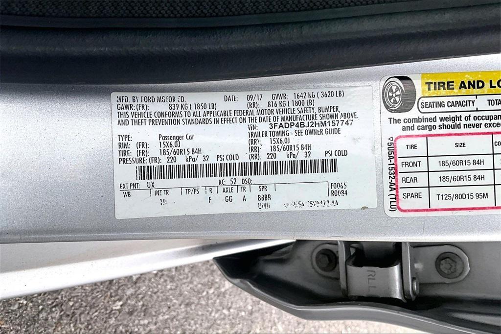 used 2017 Ford Fiesta car, priced at $8,222