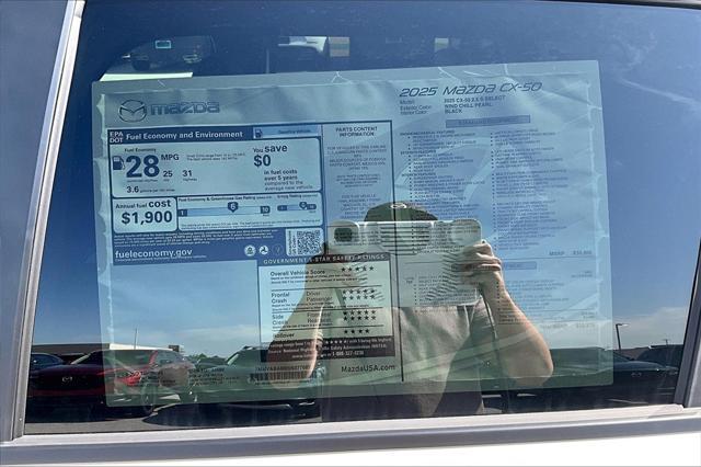 new 2025 Mazda CX-50 car, priced at $30,670