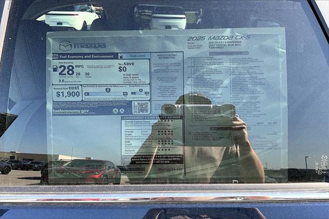 new 2025 Mazda CX-5 car, priced at $32,170