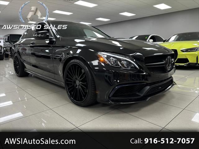 used 2018 Mercedes-Benz AMG C 63 car, priced at $39,499