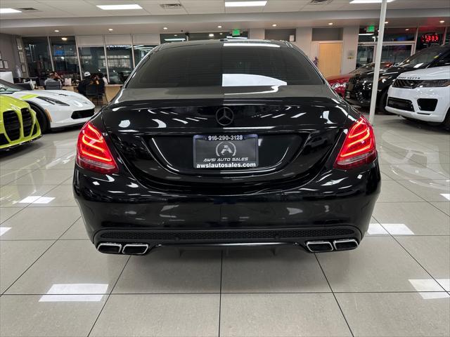 used 2018 Mercedes-Benz AMG C 63 car, priced at $39,499