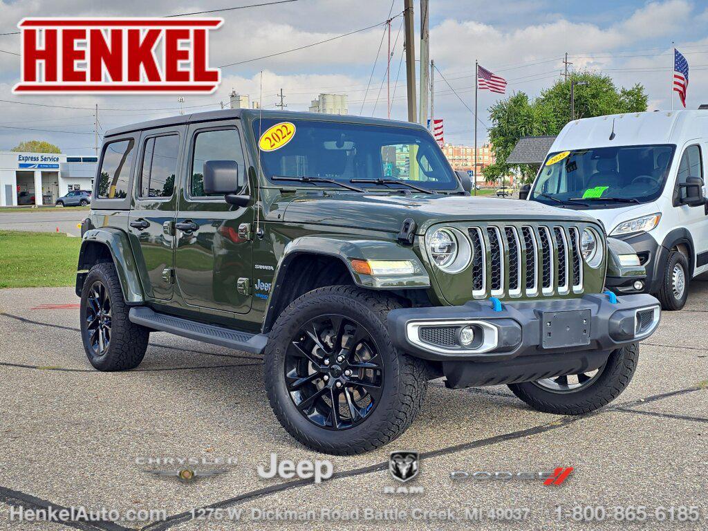 used 2022 Jeep Wrangler Unlimited 4xe car, priced at $27,996
