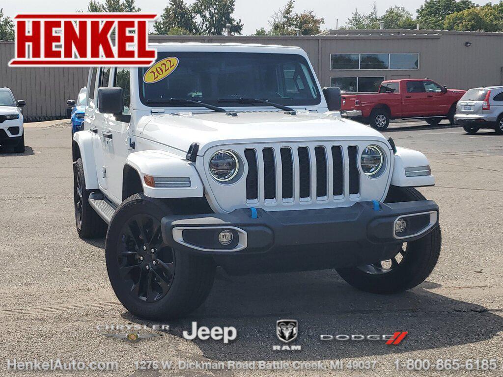 used 2022 Jeep Wrangler Unlimited 4xe car, priced at $28,996