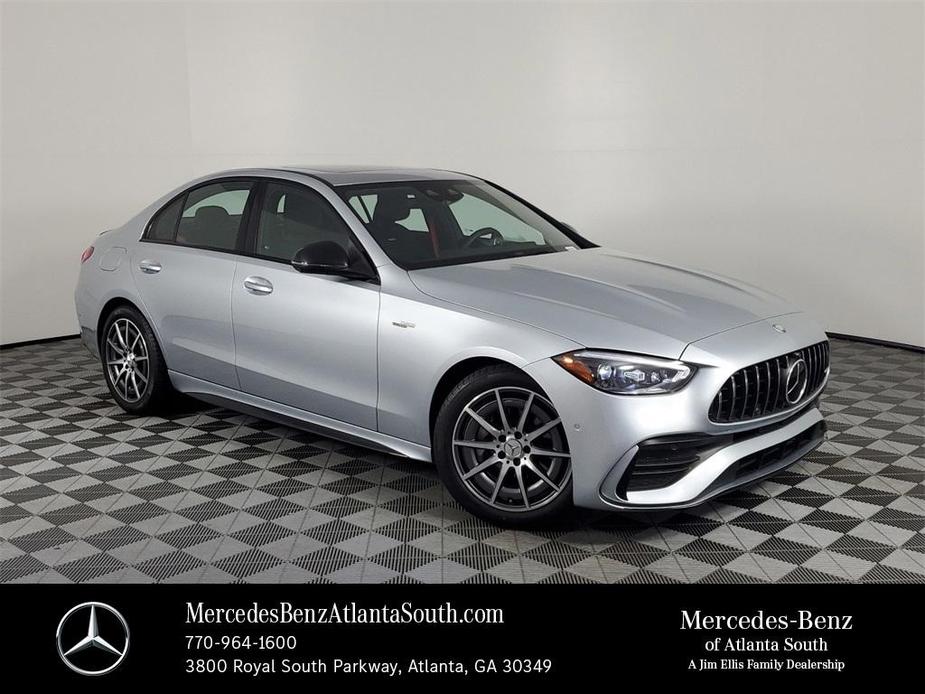 used 2024 Mercedes-Benz AMG C 43 car, priced at $60,500