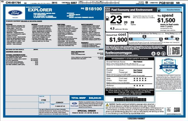 used 2023 Ford Explorer car, priced at $29,356