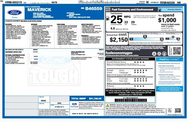 used 2024 Ford Maverick car, priced at $29,861