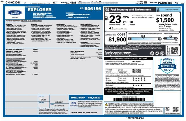 used 2023 Ford Explorer car, priced at $32,884