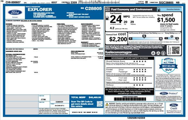 new 2025 Ford Explorer car, priced at $42,690