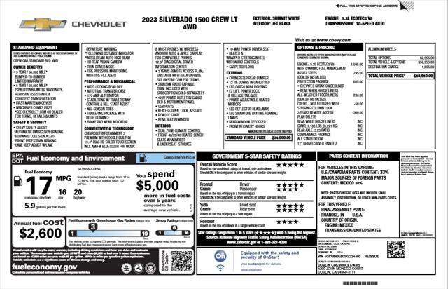 used 2023 Chevrolet Silverado 1500 car, priced at $36,978