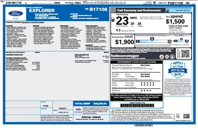 used 2023 Ford Explorer car, priced at $30,986