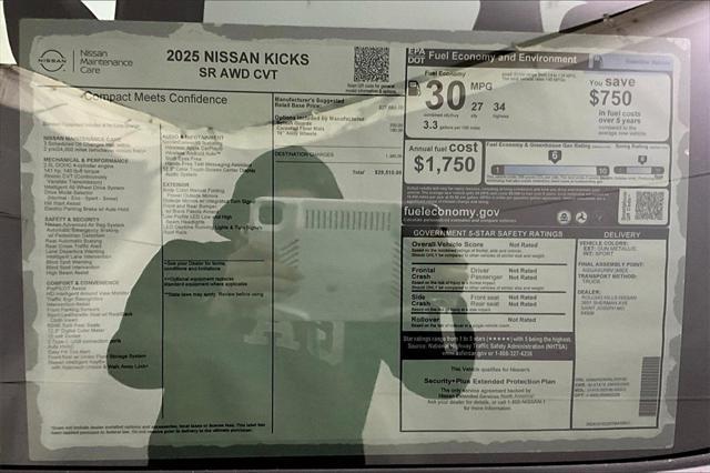 new 2025 Nissan Kicks car, priced at $29,510