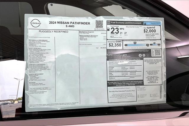 new 2024 Nissan Pathfinder car, priced at $37,980