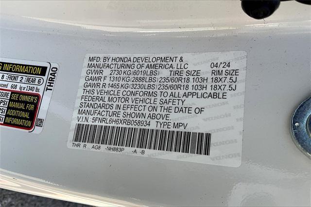 used 2024 Honda Odyssey car, priced at $39,500