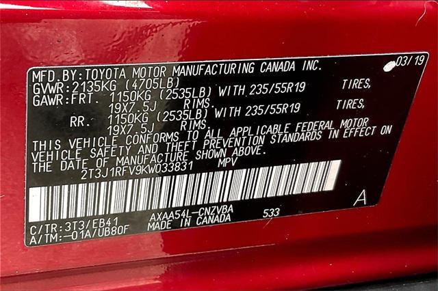 used 2019 Toyota RAV4 car, priced at $27,000
