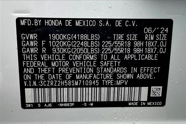 new 2025 Honda HR-V car, priced at $29,409