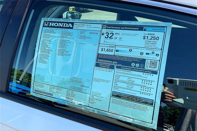 new 2025 Honda Accord car, priced at $29,900