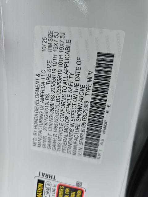 new 2026 Honda Odyssey car, priced at $53,645