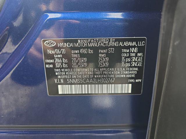 used 2020 Hyundai Santa Fe car, priced at $24,000