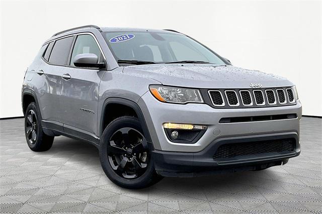 used 2021 Jeep Compass car, priced at $17,500