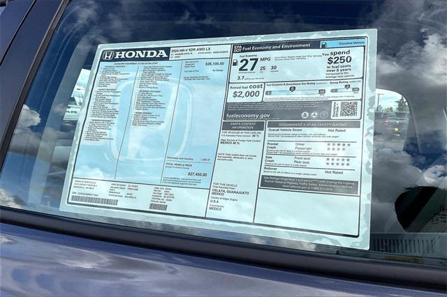 new 2024 Honda HR-V car, priced at $25,494