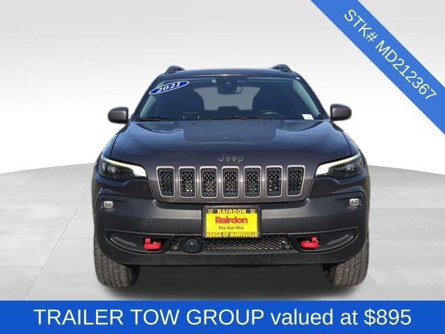 used 2021 Jeep Cherokee car, priced at $19,500