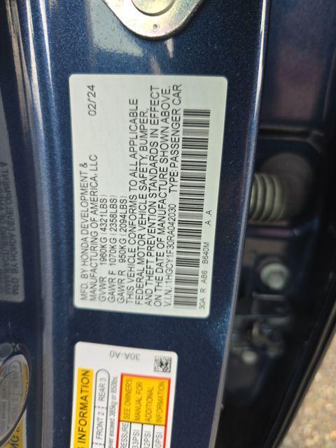 used 2024 Honda Accord car, priced at $23,500