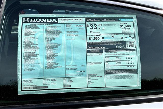 new 2024 Honda Civic car, priced at $31,156
