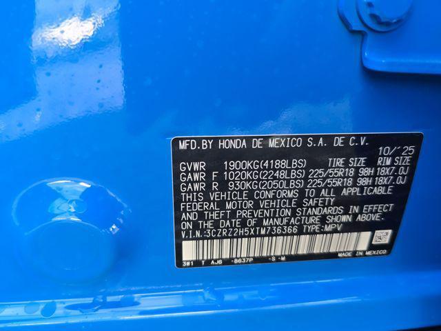 new 2026 Honda HR-V car, priced at $31,405