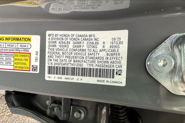 new 2026 Honda Civic Hybrid car, priced at $30,945